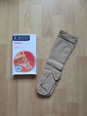 Jobst Qpaque Kompressions Strümpfe CCL 2 geschlossene Spitze natural beige
