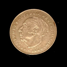 🇩🇪 2 DM 1987 F Theodor Heuss FRG Germany Very Nice D-Mark