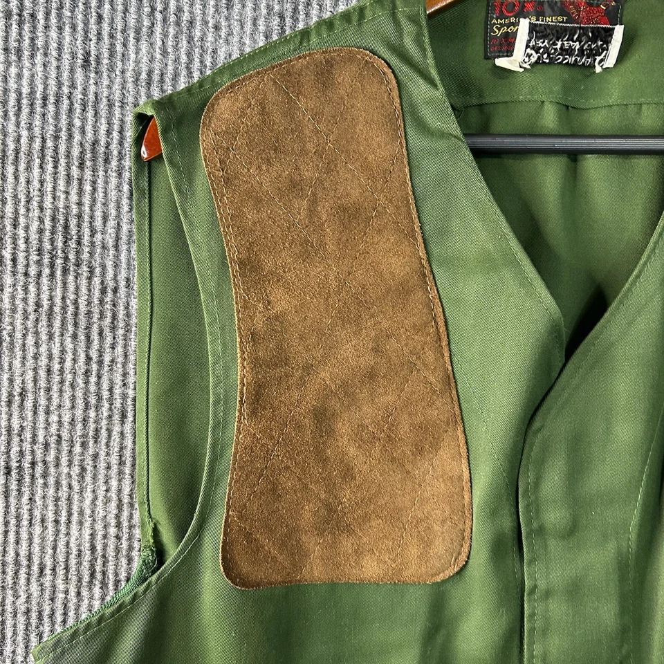 Vintage Hunting Vest Men’s XL Green 10X Sportsman Made in USA - Image 3 of 4