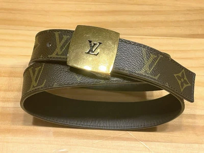 Seltener Louis Vuitton Santur Gürtel aus Leder mit Monogrammmuster M6887 Kost... - Bild 1 von 4
