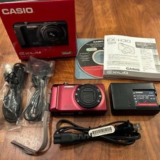 CASIO EXILIM EX-H30 Compact Digital Camera Red 12.5x Zoom Tested