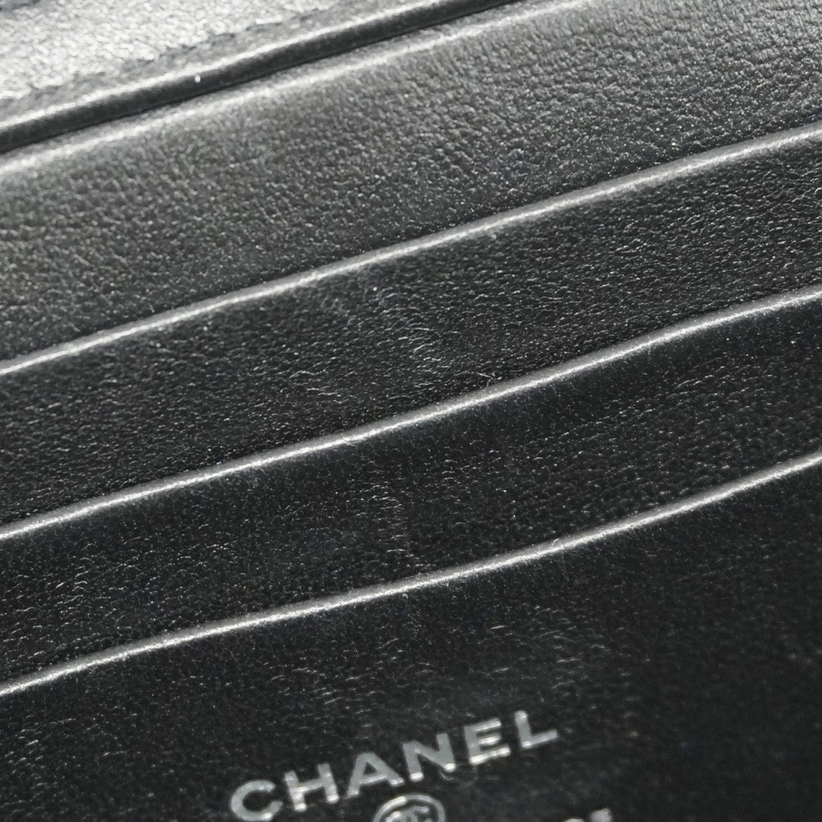 Auth [6ba0998] CHANEL Vanity bag Matrasse ChainShoulder Lambskin Black 2 way... thumbnail 12