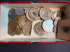 Mixed Lot! 55 Tokens and Wooden Nickels!