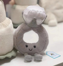 Brand New Jellycat Amuseables Diamond Ring Plush - Tags & Dust Bag Included.