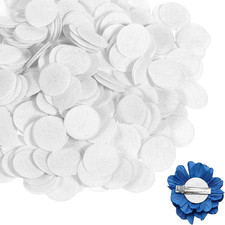 300 PCS Pre Cut Felt Craft Pads, White round Felt Circles, Non-Woven Fabric Circ