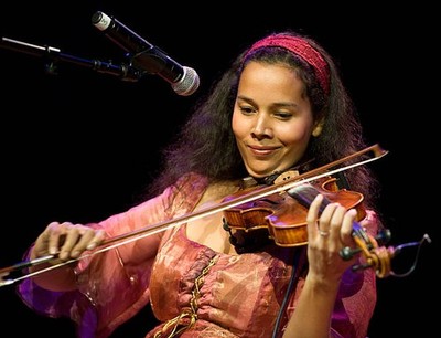 Rhiannon Giddens of Carolina Chocolate Drops performs at the Ameri- Old Photo