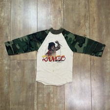 Vintage Rambo Long Sleeve Kids Youth Toddler Shirt 80s