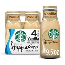 Frappuccino Vanilla Chilled Coffee Drink, 9.5 Fl Oz, 4 Count