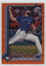 2025 Topps Chrome Orange Wave Refractor 5/25 Adam Kloffenstein #47 12fr