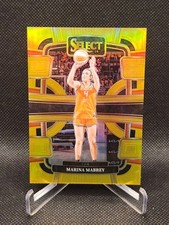 2024 Panini Select WNBA #95 Marina Mabrey Gold Prizm 04/10 Jersey Number READ