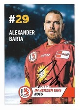 20-21 Eishockey AK/Postcard - Alexander Barta  - D&uuml;sseldorfer EG - Signiert