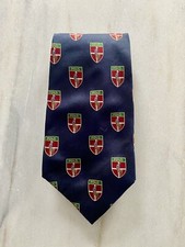 Vintage Rare Ralph Lauren Polo Equestrian Silk Tie Navy Blue Red Green Gold