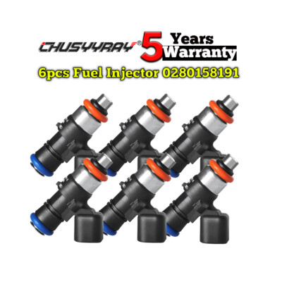   For Ford 6xNew Fuel Injectors 0280158191 2011 - 2017 3.5 / 3.7L