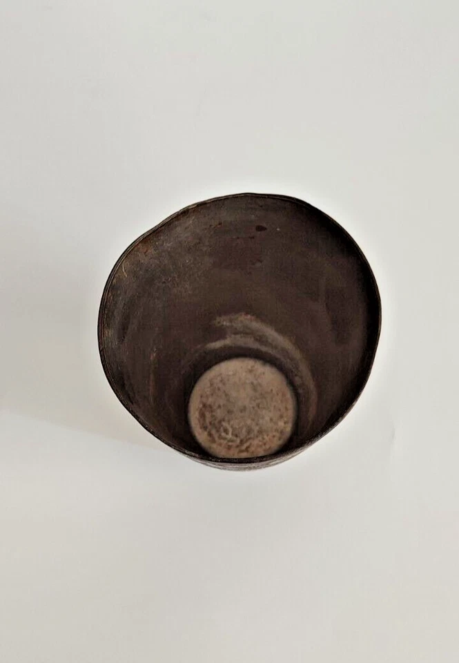 СТАРИННЫЙ ТУРЕЦКИЙ ОСМАНСКИЙ СЕРЕБРЯНЫЙ БРОНЗОВЫЙ ПАЛОМНИК МЕККА ЧАШКА ДЛЯ ВОДЫ ТЮЛЬПАН ИСЛАМСКОЕ ИСКУССТВО - Изображение 2 из 4