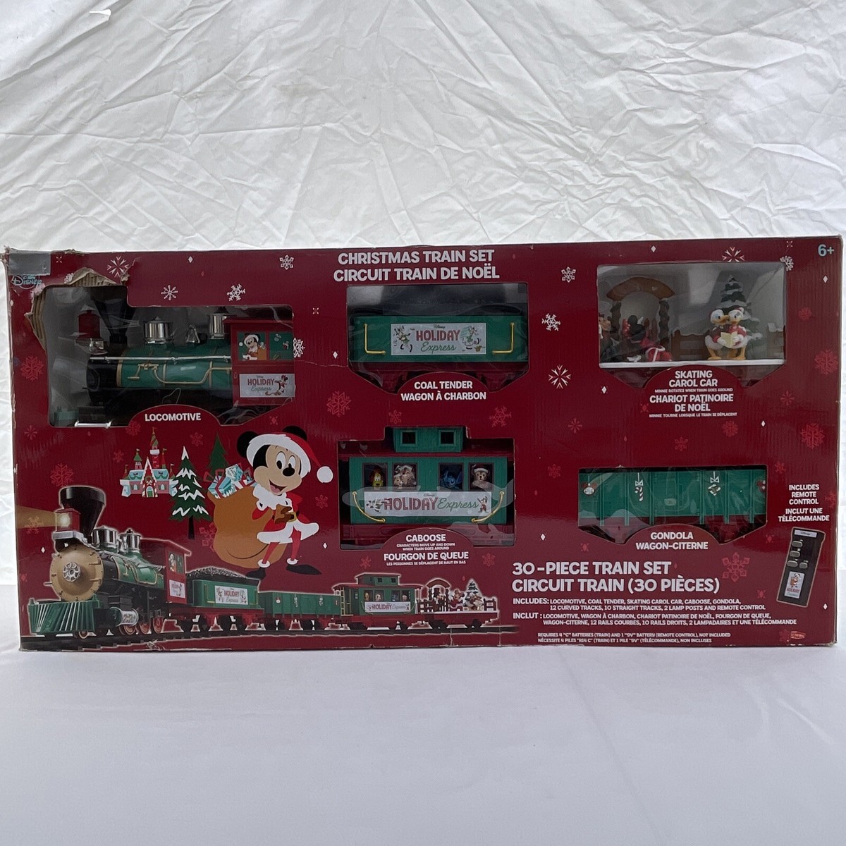 Disney 30 Piece Christmas Circuit Train Set With Remote Control | eBay