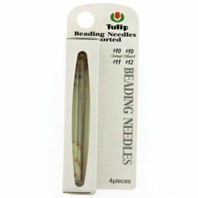 TULIP Beading Needles Assorted - 4 Needles - Size 10L, 10S, 11 & 12 (BNTLNast)