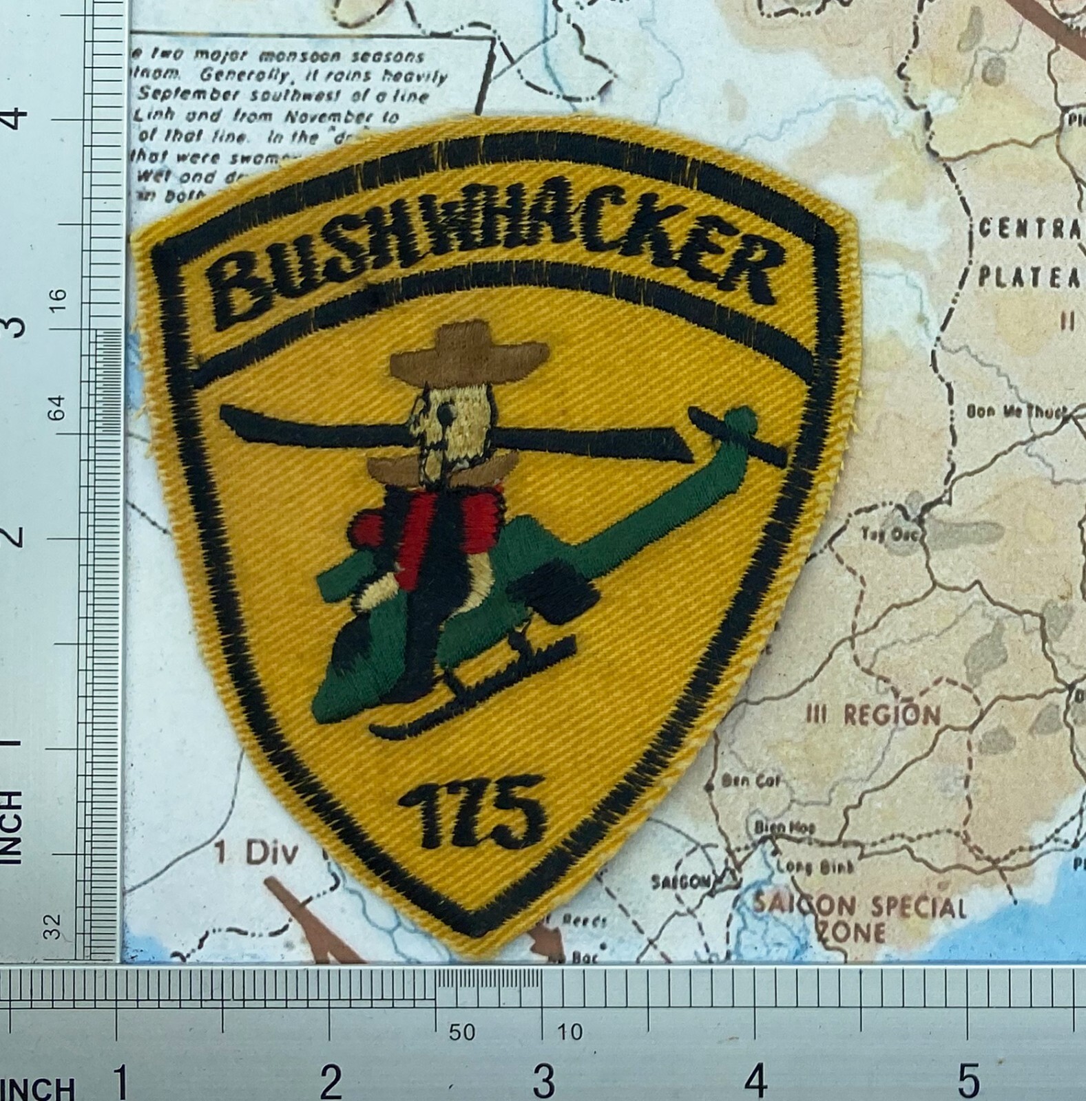 Patch , 175TH BUSHWHACKER PATCH , 175 USAF PATCH , VIETNAM WAR PATCH ...