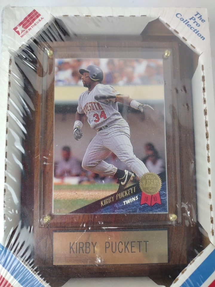 The Pro Collection Kirby Puckett #34 Minnesota Twins The Leaf Set Mount Foto 3 de 4