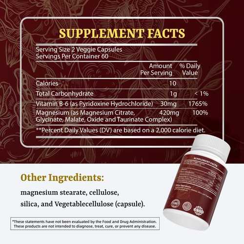 Scientific Formulation -Magnesium 5-in-1 Complex Capsules Natural Fatigue, Sleep - Picture 5 of 7