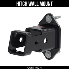CURT 2.5 Inch Hitch Accessory Wall Mount with Pre-Drilled Holes 45071