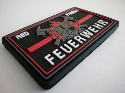 Klettpatch & Aufkleber ca. 8 x 5 cm red family thin red line Feuerwehr - Bild 3 von 3