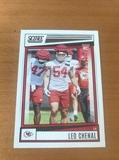 2022 Score Football Base Rookies #354 Leo Chenal - Kansas City Chiefs