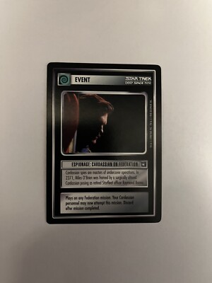Star Trek CCG 1e Espionage: Cardassian on Federation Near-Mint Uncommon   DS9