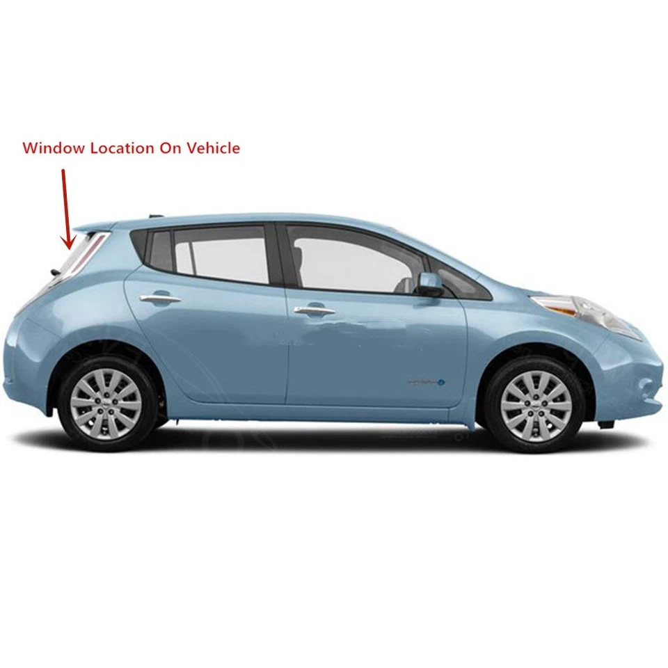 Fits 2011-2017 Nissan Leaf Back Tailgate Window Glass Rear Heated Foto 4 de 4