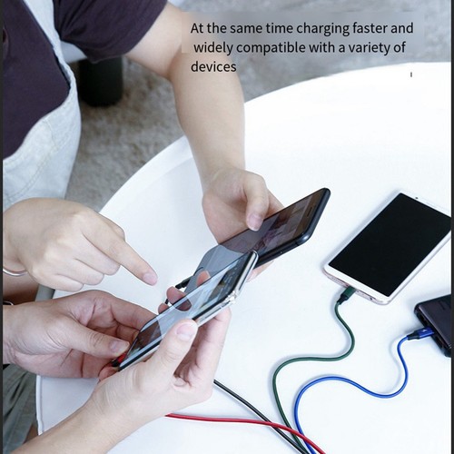 4 in 1 Multi USB Charging Cable Fast Charger Cord For iPhone/Type C/Micro USB - Picture 2 of 6