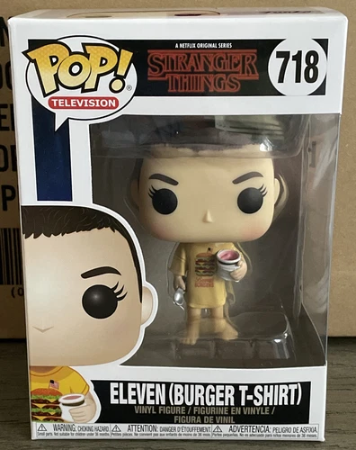 Funko Pop! Television Stranger Things Eleven (Burger T-Shirt) #718 W/Protector