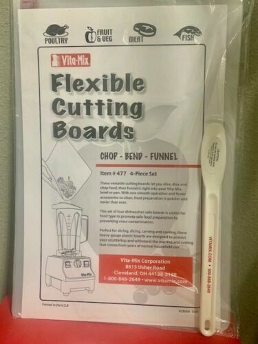 Vitamix Cutting Boards 18x12" 4-Pack FACTORY SEAL - 1 SPATULA!!! Vita-mix - Picture 1 of 1