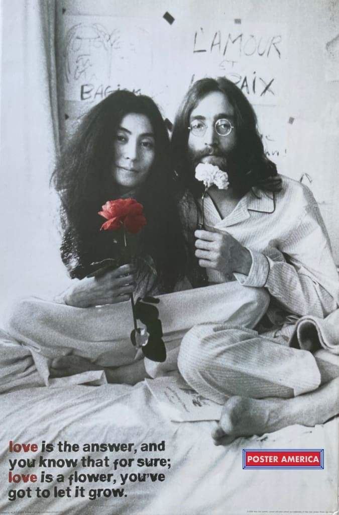 John Lennon Yoko Ono 2008 Vintage Poster 24 x 36 Love Is The