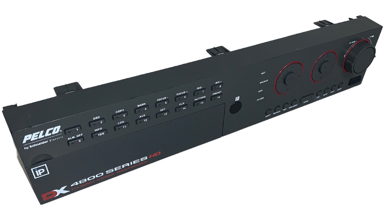  Pelco DVR DX4800 FRONT FACE BUTTON PANEL W/ DVD DOOR EAX610