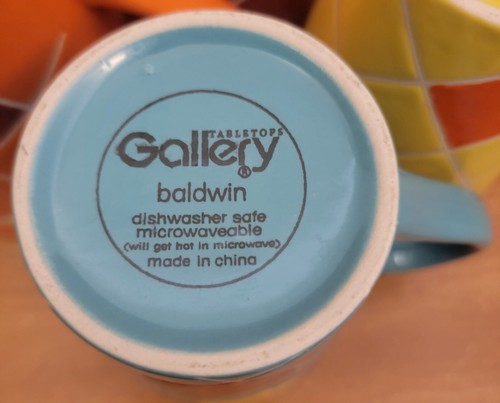 Tabletops Gallery BALDWIN Mug set of 4, 12 oz / 4 1/8", Excellent - Picture 14 of 15