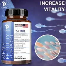 Men's Fertility Support - Increase Semen Volume, Sperm Count, Vitality, Energy