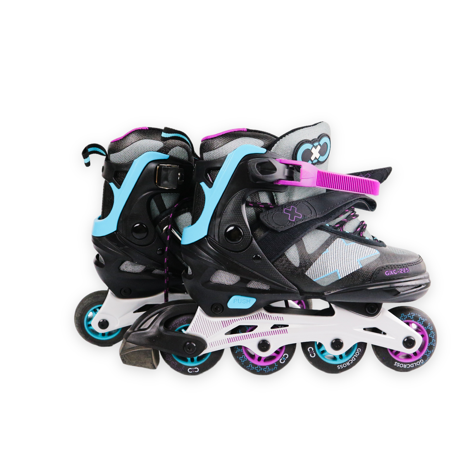 Goldcross GXC225 Kids Black Inline Skates Adjustable Size 36 eBay