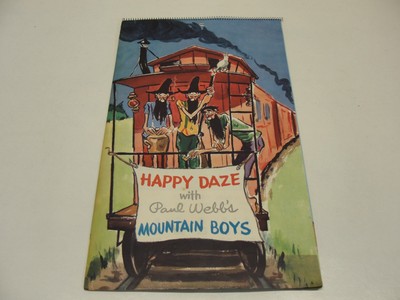 VINTAGE 1960 HAPPY DAZE W/ PAUL WELL'S MOUNTAIN BOYS CALENDAR WATERBURY CT