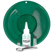 ASR Outdoor Green Gold Pan Gold Prospecting Beginners Kit, 5 Piece