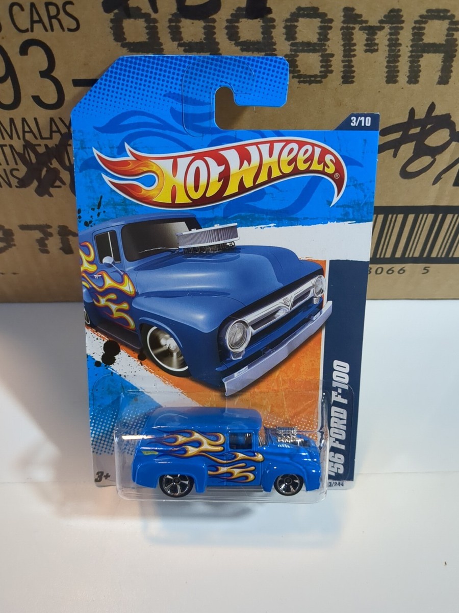 Hot Wheels - Heat Fleet 11 '56 Ford F-100 - New Sealed On Card