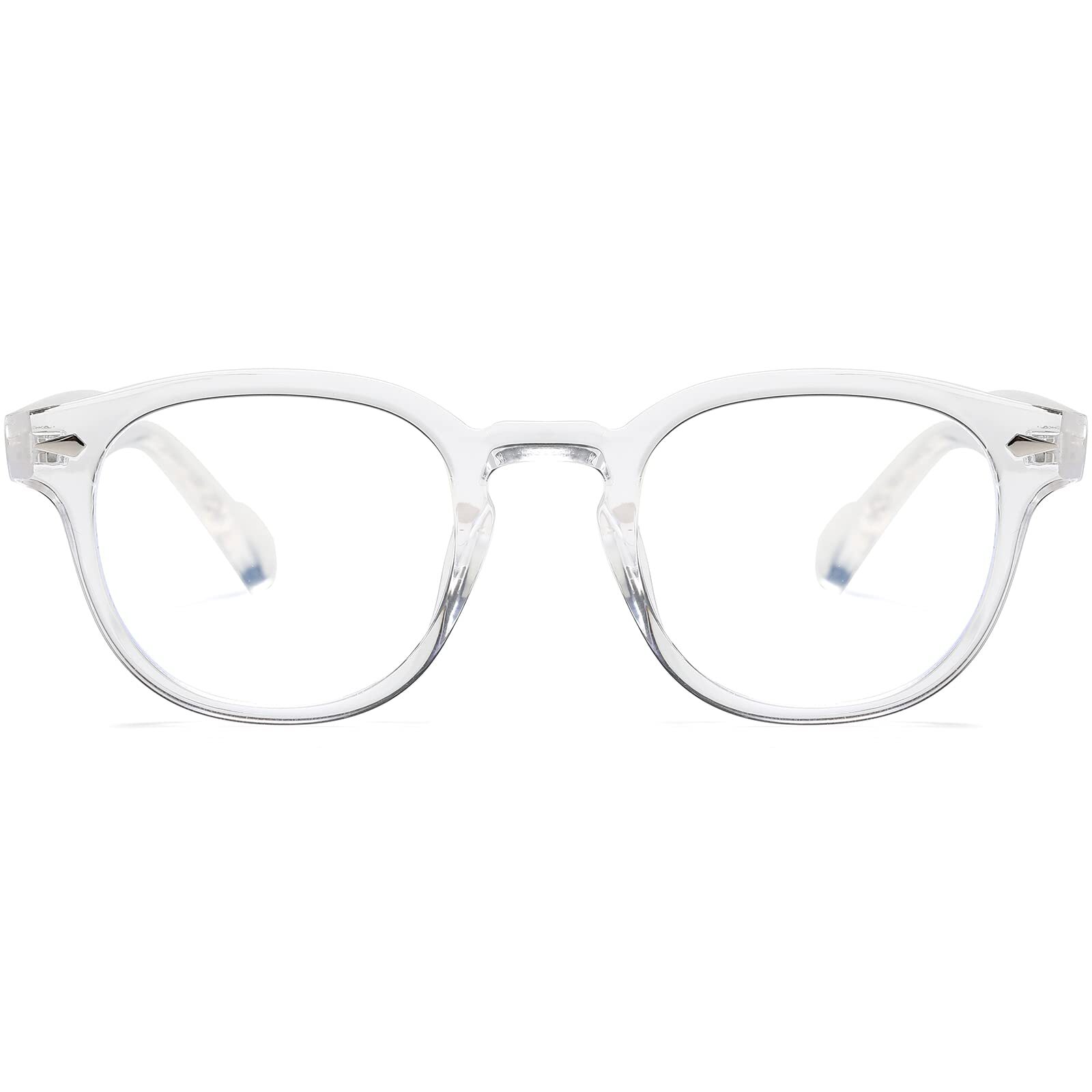 Fashion Blue Light Glasses for Men Women Computer Blue Light Blocking Round G...-image