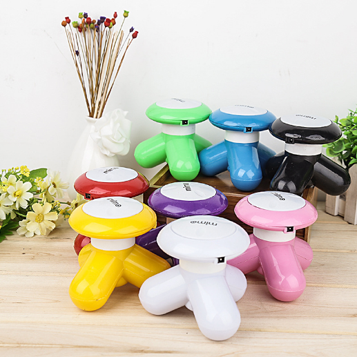 Mini Massager Tripod Shape Electric Portable Hand Held with