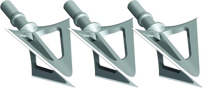 Montec Fixed Blade Broadheads - 85 Grain Steel, Pack of 3 for Precision Hunting