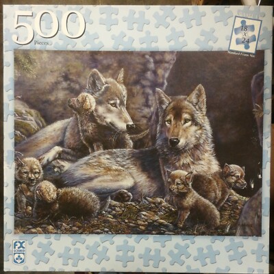 Fx Schmid Puzzle family refuge wolves 500pc PreOwned | eBay