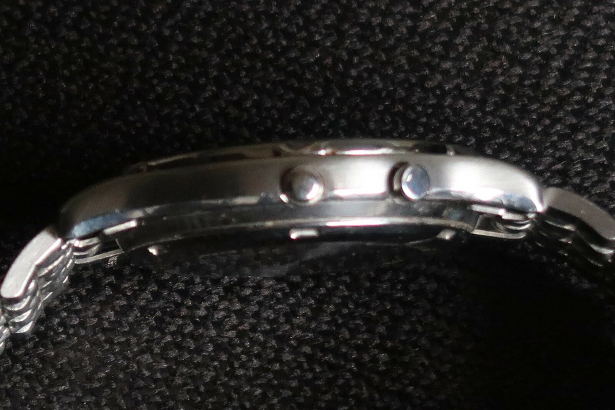 SEIKO 5M22 7A60 WRIST WATCH A.G.S WITH BLACK & CHROME DIAL A MENS