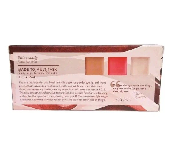 Paleta LAURA GELLER Hecha para Multitarea Ojos Labios Mejillas PIENSA ROSA ¡Nueva!! Foto 2 de 2