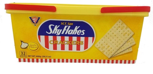 M.Y. San SkyFlakes Garlic Crackers Individually Wrapped 28.21 oz~6/2026 - 第 1/5 張圖片