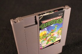 Nintendo Teenage Mutant Ninja Turtles TMNT NES vintage video game cartridge 1989