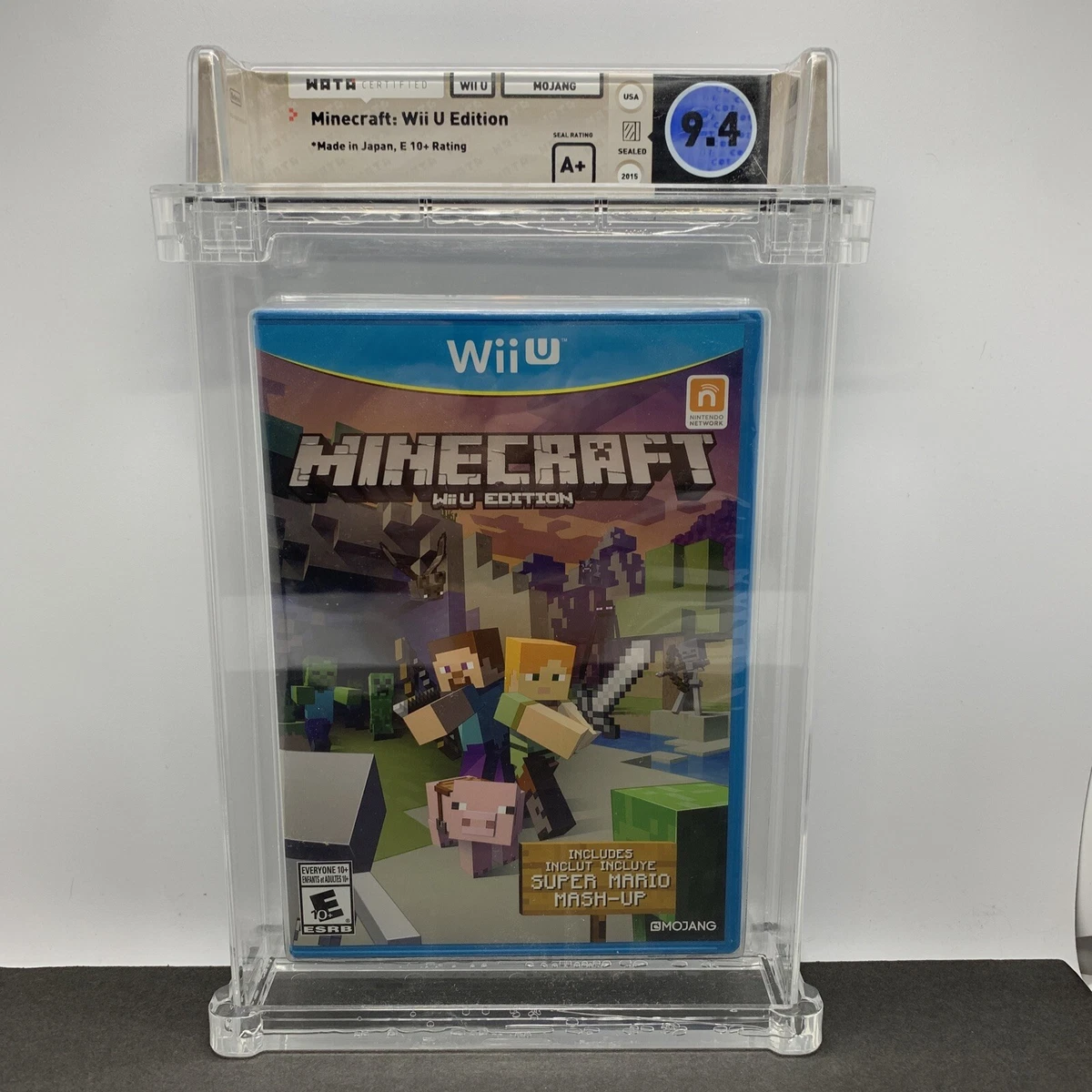 Minecraft Wii U 9.4 A WATA Sealed Mint Graded Nintendo Free