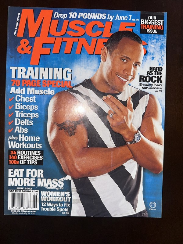 Muscle & Fitness June 2002 Hard As A Rock