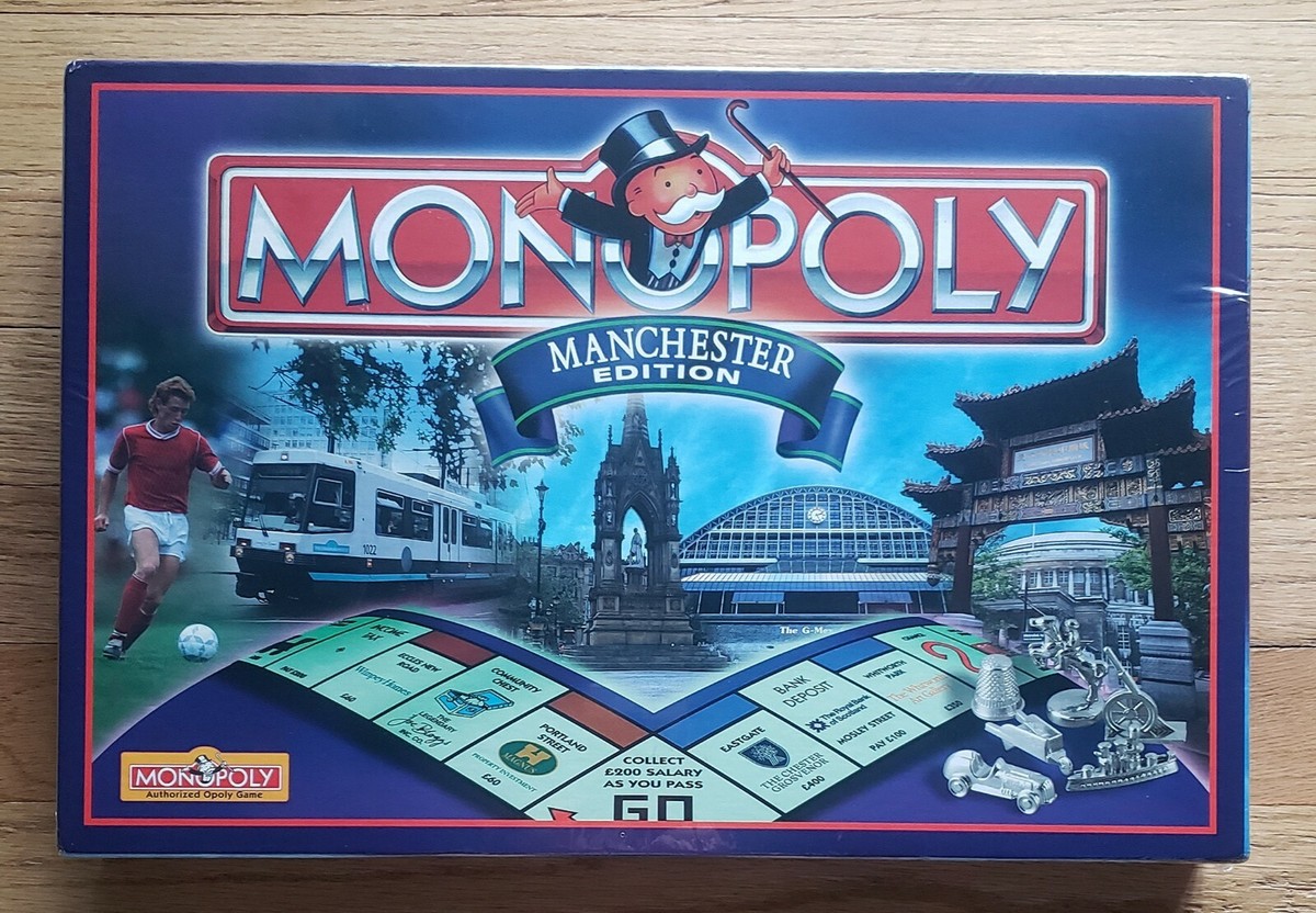 NEW Monopoly MANCHESTER (ENGLAND) EDITION 1998 Game Brand